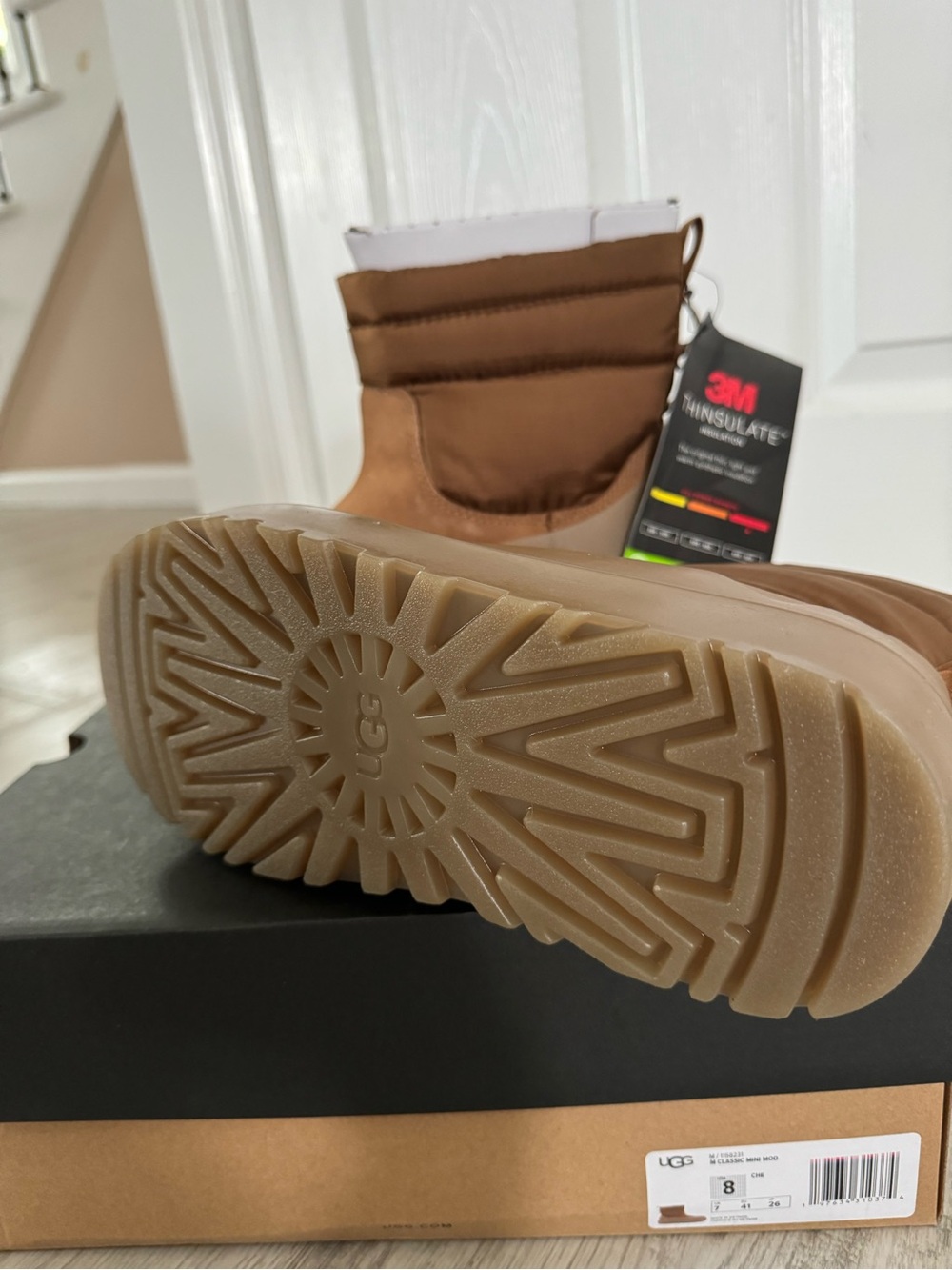 UGG Women’s Tan/Brown Waterproof Pull-On Winter Boots - Picture 2 of 5